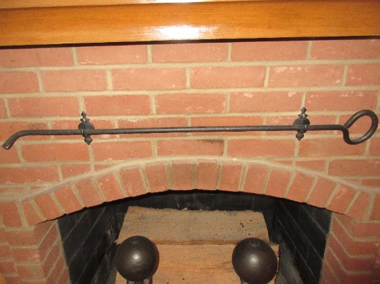 41"L Wrought Iron Fireplace/Camper Fire Poker