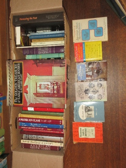 Lot Antique Books, American Brilliant Cut Glass, Furniture Golden Treasury Early American