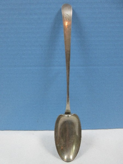 William B. Curgin Sterling Silver Dolly Madison 12" Serving Spoon w/Foot Stand Monogram-
