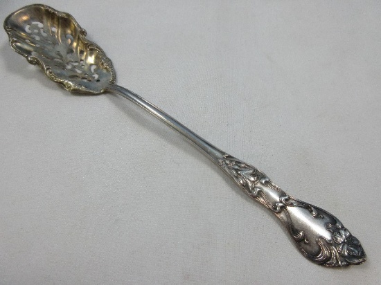 Blackinton & Co. Sterling Silver Azalea pattern 1902 Olive Spoon 6 1/2"L- Wgt. 12.47G+/-