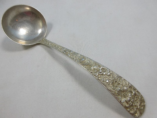 S. Kirk & Son Inc. Sterling Silver Repousse Pattern 7" Solid Gravy Ladle Wgt. 70G+/-. Est. $119.95