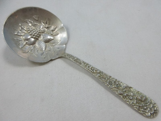 S. Kirk & Son Inc. Sterling Silver Repousse Pattern 5 1/8" Bon-Bon Spoon Solid Berry Bowl-