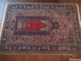 Exceptional Vintage Turkish Prayer Rug Possibly Oushak or Kayseri Traditional 