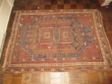 Antique Possibly Afshar Tribal Rug Worn Beauty Persian Design Circa 19th Century-67