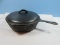 2 pc. #8 Cast Iron Skillet Frying Pan and Lid 10 3/4