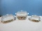 6 pc. Set Corningware Spice of Life AKA French Spice Pattern Casserole Baking Dishes w/ Clear