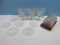 Lot Set of 12 Anchor Hocking Prescut Pattern 3 3/4