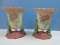 Pair Hull Art Pottery Woodland 7 1/2