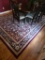 Traditional Persian Style, Area Rug Maroon Color Floral Pattern Repeating & Geometric