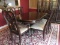 Refined 9pc Collezione Europa Furniture Mahogany Double Pedestal Table w/2 Leaves & 6 Chairs