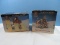 Lemax 2 Collectible Carole Towne 2002 Christmas Village Series Lighted Building 