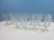 Glassware Set of 8 Anchor Hocking Fountainware Clear Tulip Footed Sunday Glasses Set of 8 Soda