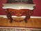 Magnificent Rococo Style Marble Top Console Table Solid Mahogany Piece Fraught w/Intricate