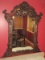 Elegant Solid Mahogany Rococo Style Wall D‚cor Heavily Embellished Framed Mirror Intricate
