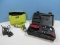 Lot Ryobi Cordless TEK4 Reversible Screw Driver w/Tote, Dremel Multi Pro Cordless 7.2Volt