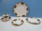 NEW 5pc Place Setting Royal Albert Bone China Old Country Rose Pattern Montrose Shape Red &