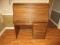 Traditional Oak Grand Roll Top Computer Desk w/Interior Drawers,Faux Drawers Front,