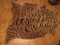 Tiger Print Cowhide Rug Made in Brazil- Approx 80