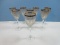 Set of 8 Stemmed Crystal Wine 7 7/8