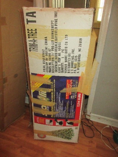 Stay-Lit Trim-A-Tree 800 Lights 7.5Ft Christmas Tree Down swept Cashmere Hard Needle Bayfield