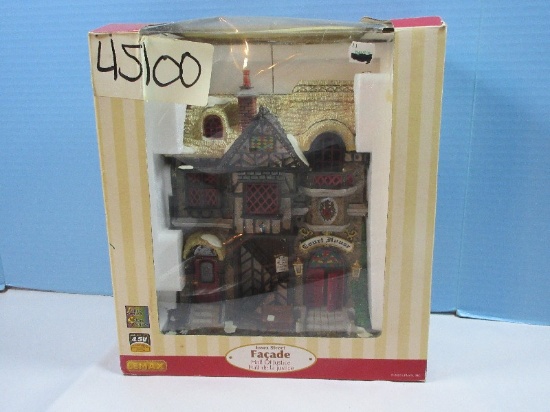 Collectible Lemax Christmas Village Fiber Optics Essex Street Fa‡ade Hall of Justice