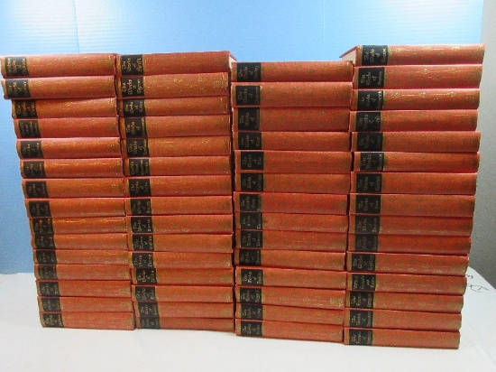 Collection 59 Blacks Readers Service Co Hardback Books Set The Works of? Series Circa 1904