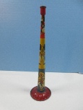Vintage Litho Tin Party Noise Maker Horn 12