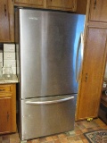 KitchenAid Stainless Refrigerator Bottom Drawer Freezer Some Dings in Bottom Drawer