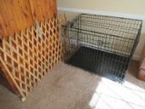 Lot Life Stages Pet Lodge Wire Dog Crate w/Removable Plastic Tray Folds Down for Compact