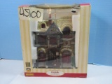 Collectible Lemax Christmas Village Fiber Optics Essex Street Fa‡ade Hall of Justice