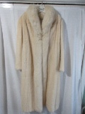 Fashion Luxurious Full Length Mink Fur Coat by Jones Designs Silk Lining w/Monogram. 52