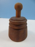 2pc Traditional Wooden Butter Mold Stamp Press Sheaf Pattern Bundle of Wheat-6