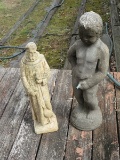 2 Concrete Statuettes St. Francis 21 1/2