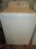 White GE Front Load Electric Dryer w/ Trime Dry 7.2 Cubic Feet Easy to Operate Simple Controls