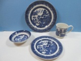Johnson Brothers Earthenware Iconic Blue Willow Pattern Blue/White High-Quality Version