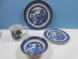 Johnson Brothers Earthenware Iconic Blue Willow Pattern Blue/White High-Quality Version