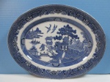 Johnson Brothers Earthenware Iconic Blue Willow 13 3/4