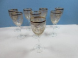 Set of 8 Wine Goblet 8 1/2