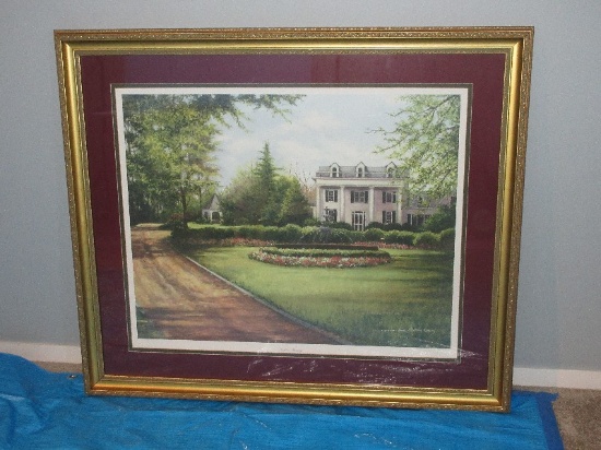 Titled "Southern Heritage" Grandiose Southern Plantation & Grounds by Artist Casey Classic