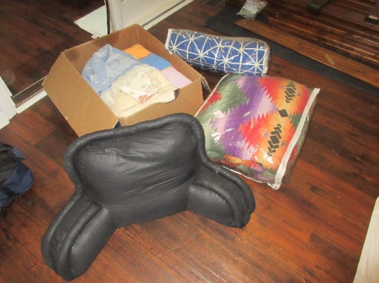Lot Backrest/Bed Rest Pillow,Comforters,Afghans etc.