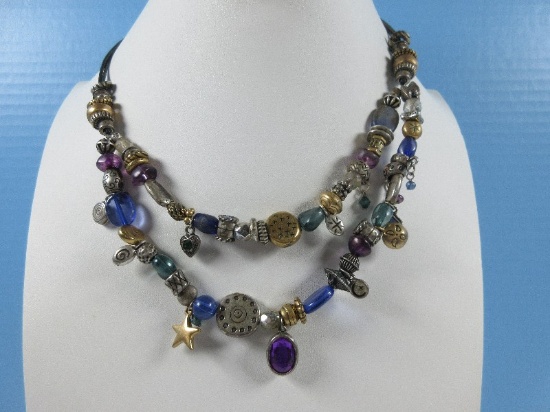 Chicos Vintage Charm Double Strand Necklace