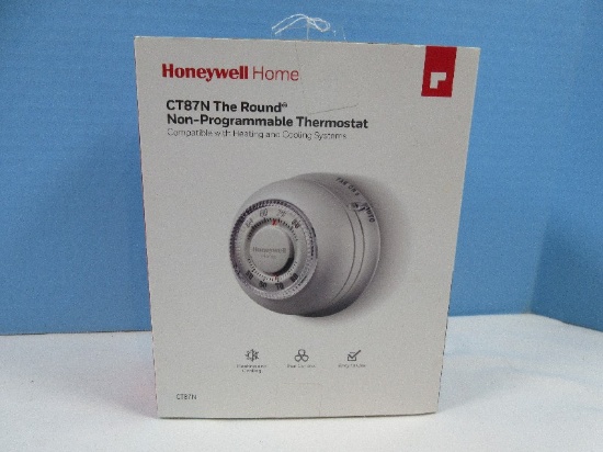 Honeywell Home CT87N The Round Non-Programmable Thermostat White-NIB