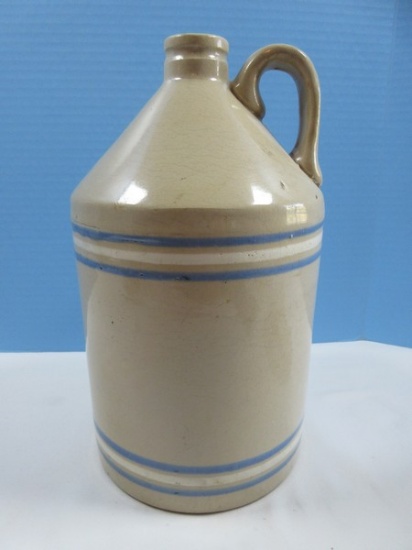 Rare Find Early Stoneware Pottery Jug/Moonshine Shoulder Jug Possibly RCP Co. Akron, OH