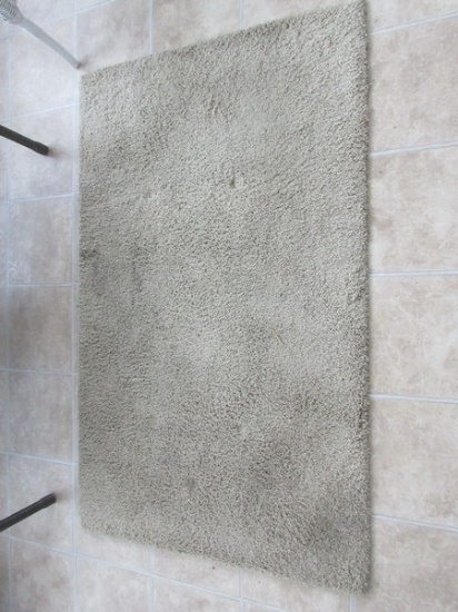 Brown Pile Scatter Rug- 59" x 36"