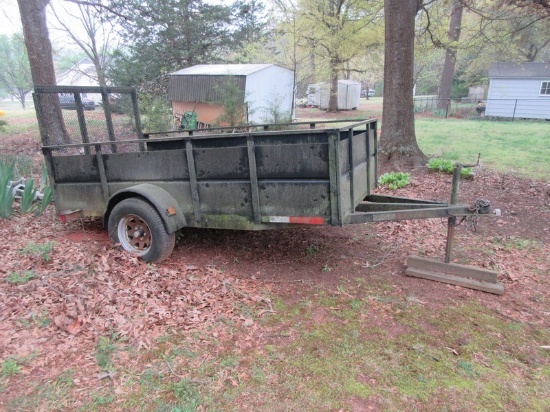 Henderson Single Axle Utility Trailer w/Mesh gate Solid Sides-Est. $2,500