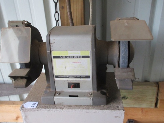 Craftsman 1/2 HP Bench Grinder w/Attached Gooseneck Task Light