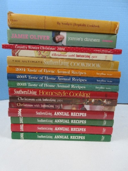 Cookbook Collection Southern Living 2001-2004 Annual Recipes, Christmas Southern Living 1983,