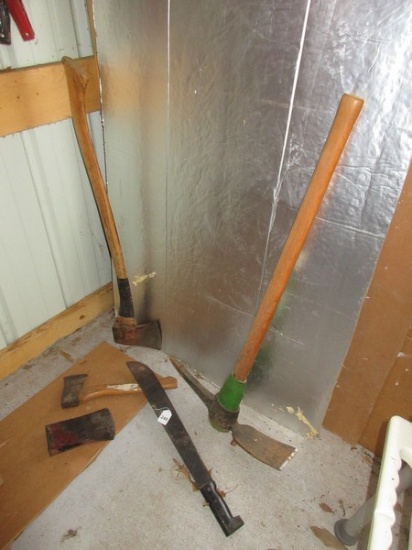 Lot Axe, Axe Head, Hatchet, Machete & Pickaxe