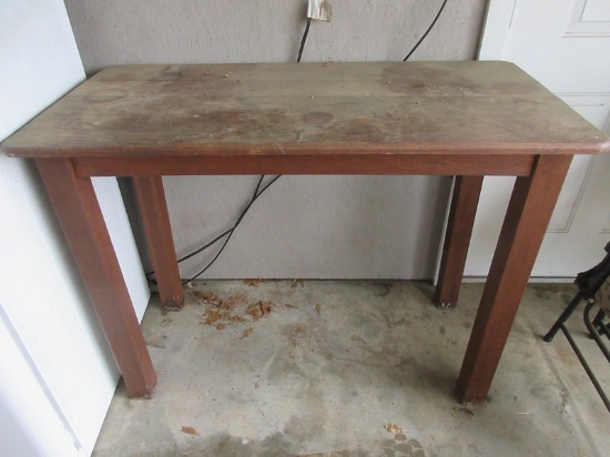 Classic Oak Table on Post Legs - 36"H x 48" x 24"