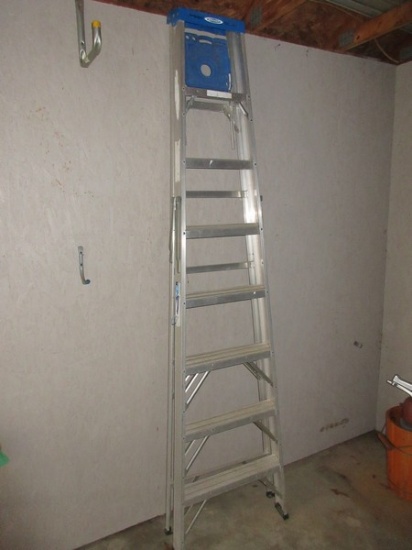 Werner 12Ft Aluminum A-Frame Step Ladder Heavy Duty